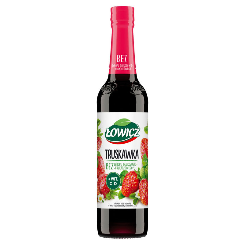 Łowicz Suplement diety w syropie o smaku truskawkowym 400 ml